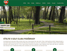 Tablet Screenshot of golfpodebrady.cz